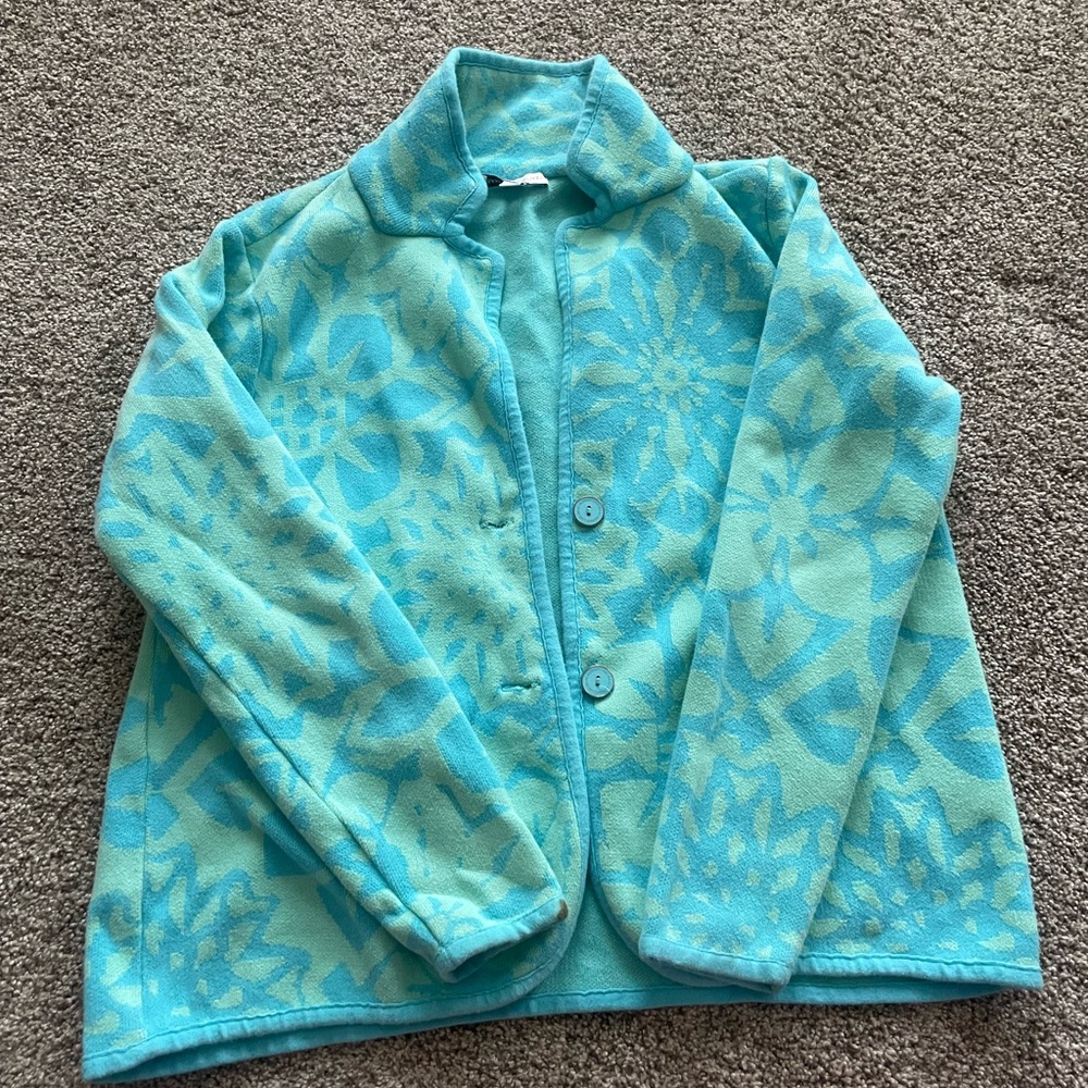 Isaac Mizrahi Blue Floral Kids Jacket